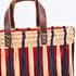 Handwoven French Basket With Blue Stripe - Eco-Friendly & Versatile Tote